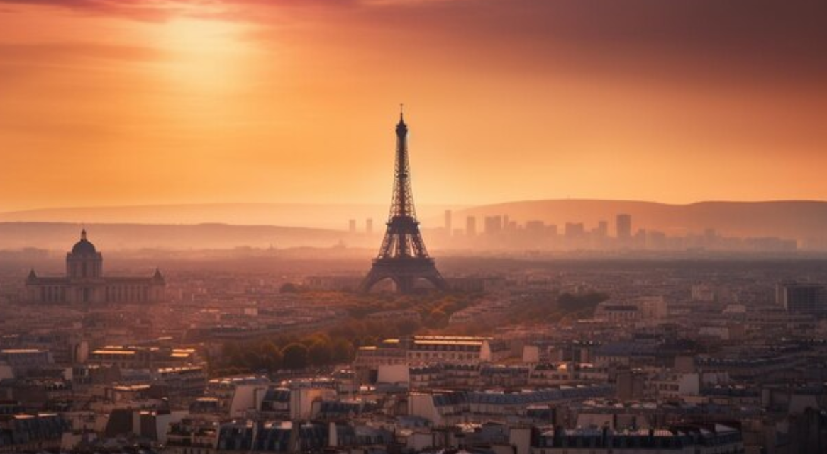 france effiel tower in november