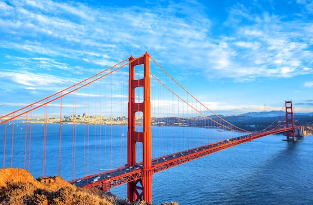 usa san francisco bridge tourist