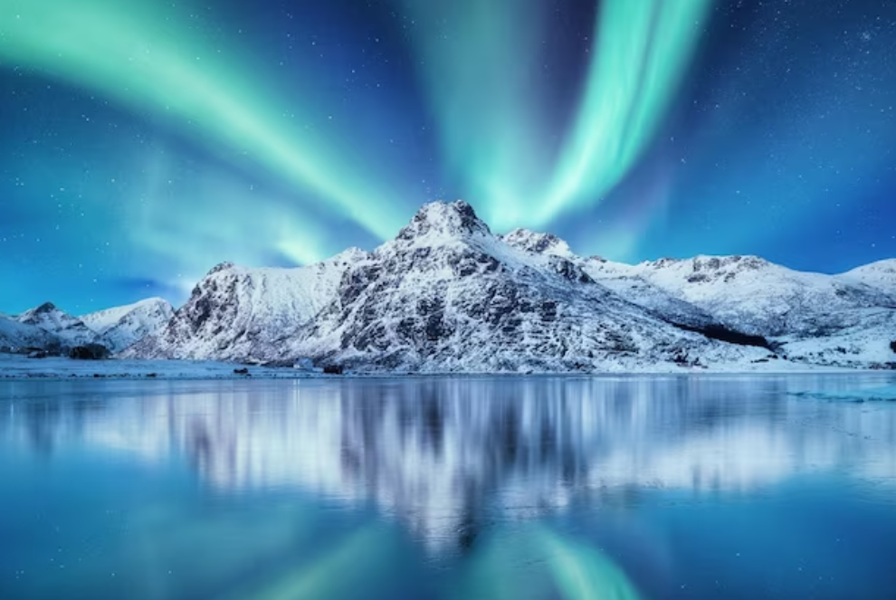 northern lights are a beautiful picture
